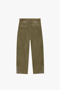 Director Corduroy Pants Green