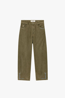 Director Corduroy Pants Green