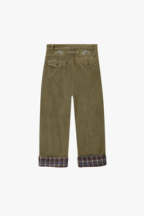 Director Corduroy Pants Green