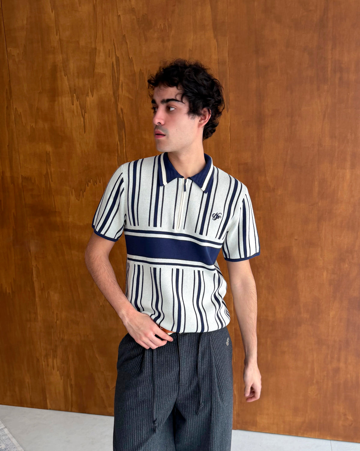 Pierluigi Football Knit Polo