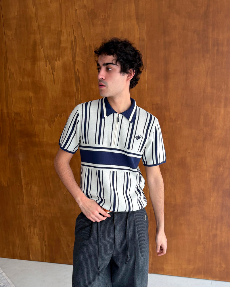 Pierluigi Football Knit Polo