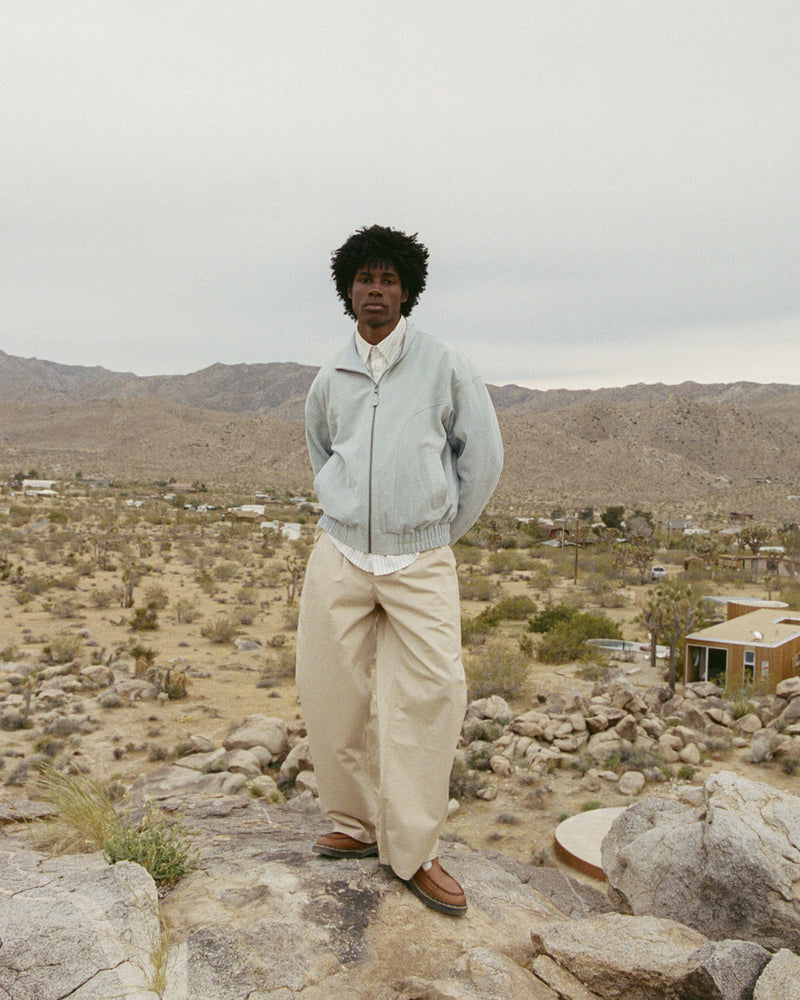 Pleated Chino Pants Beige