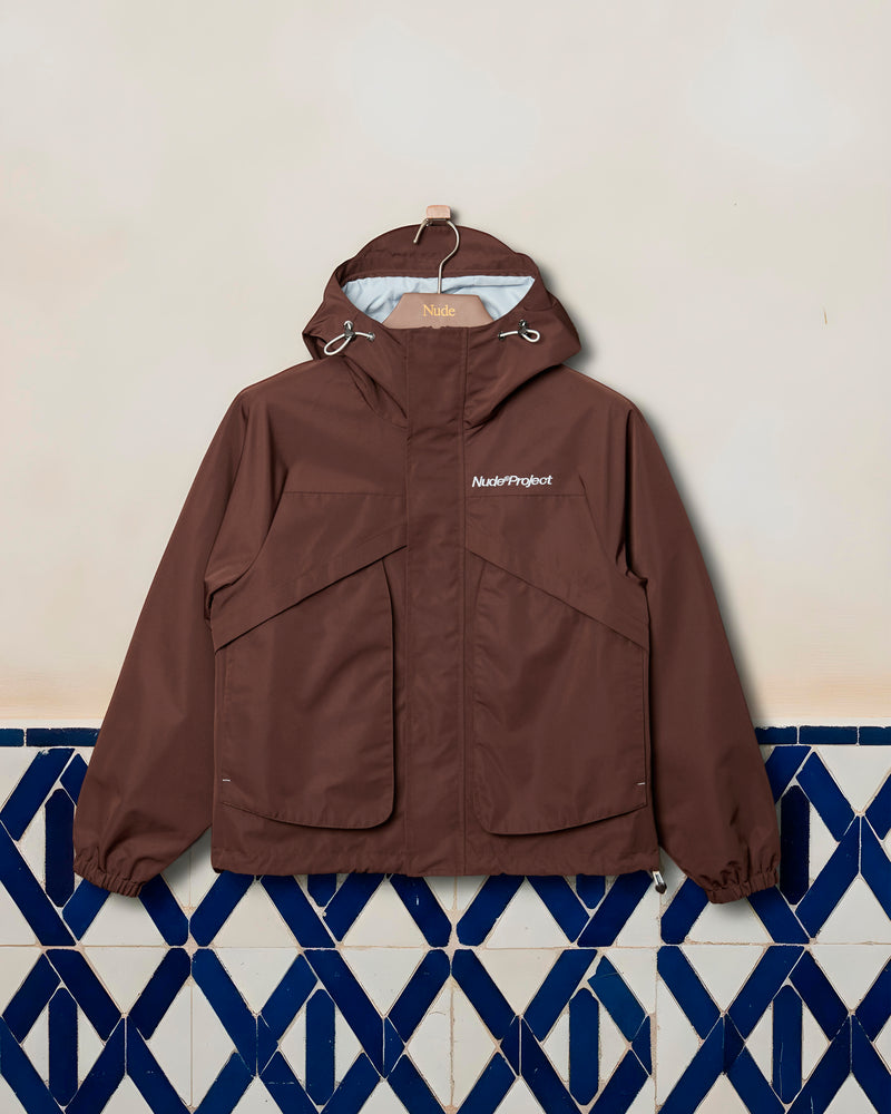 Miles Windbreaker Jacket Brown