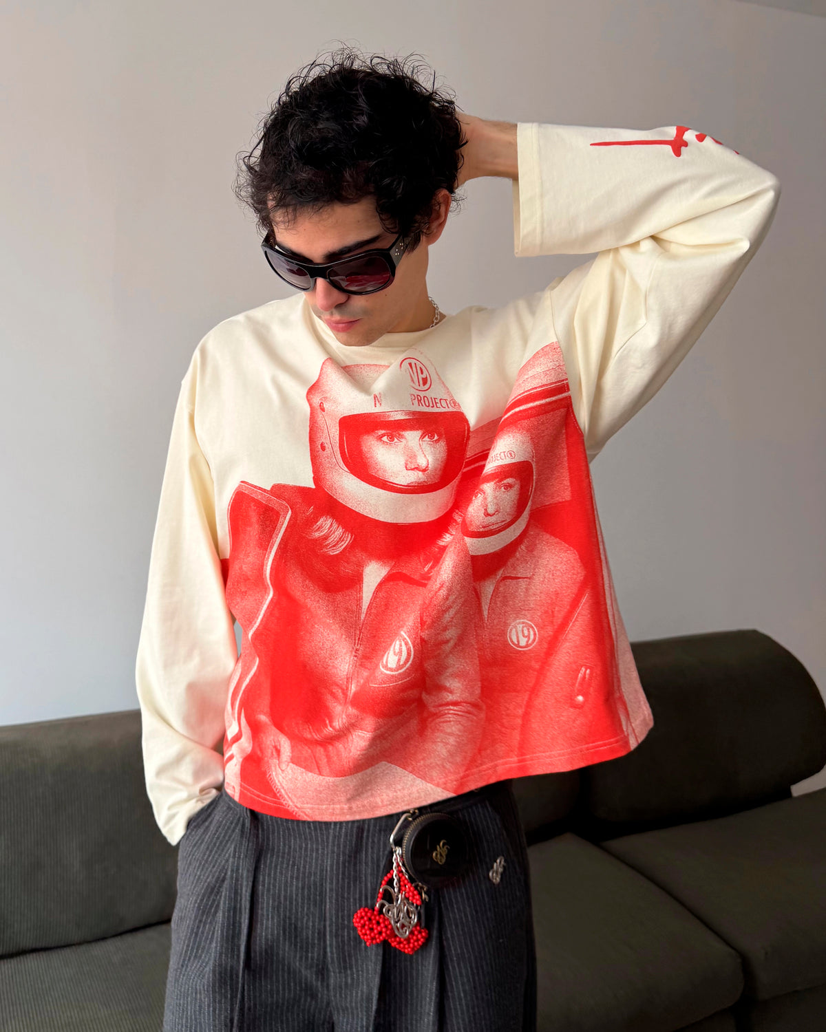 Rally Long-Sleeve Tee Red