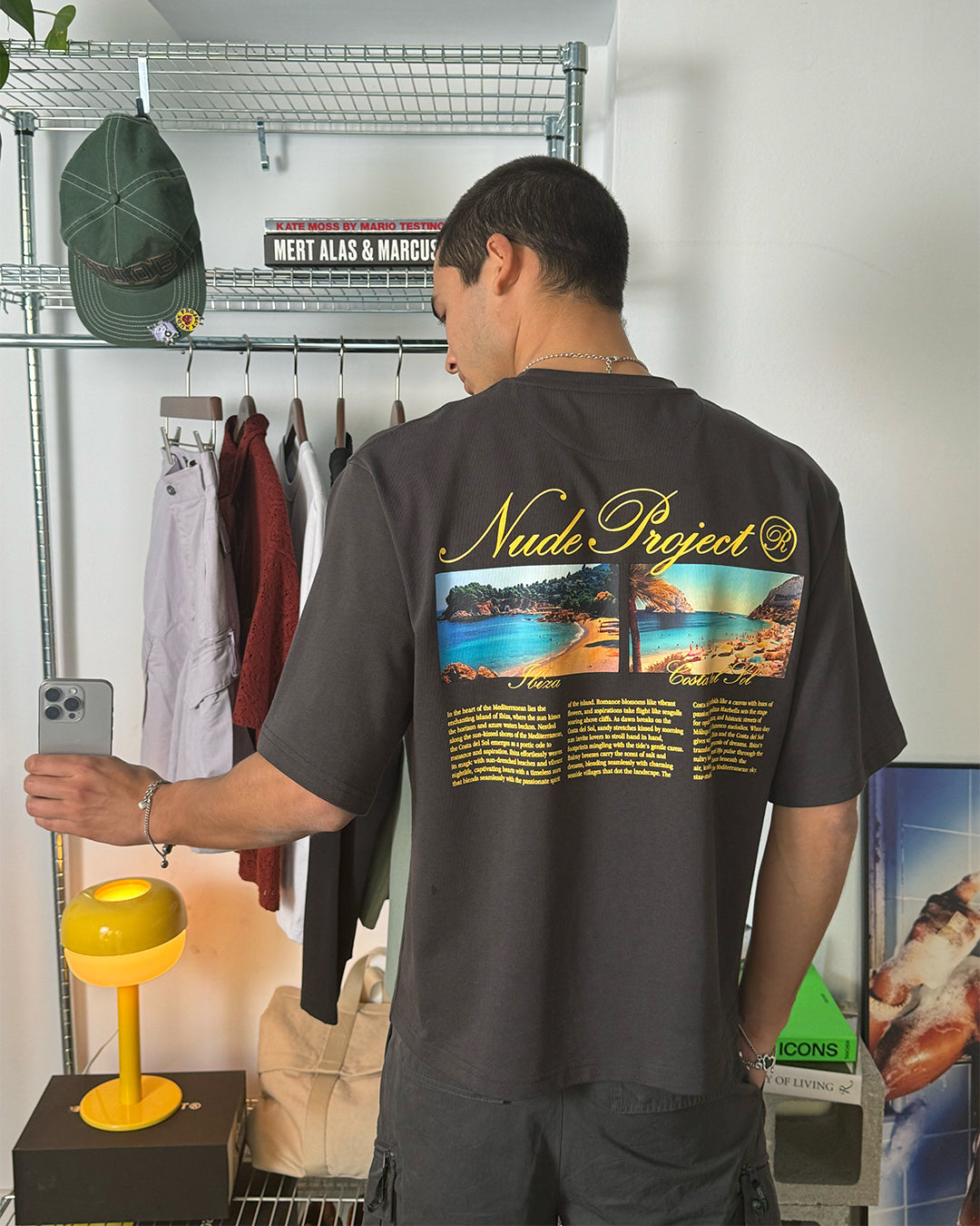 Costa Cropped Tee Ash