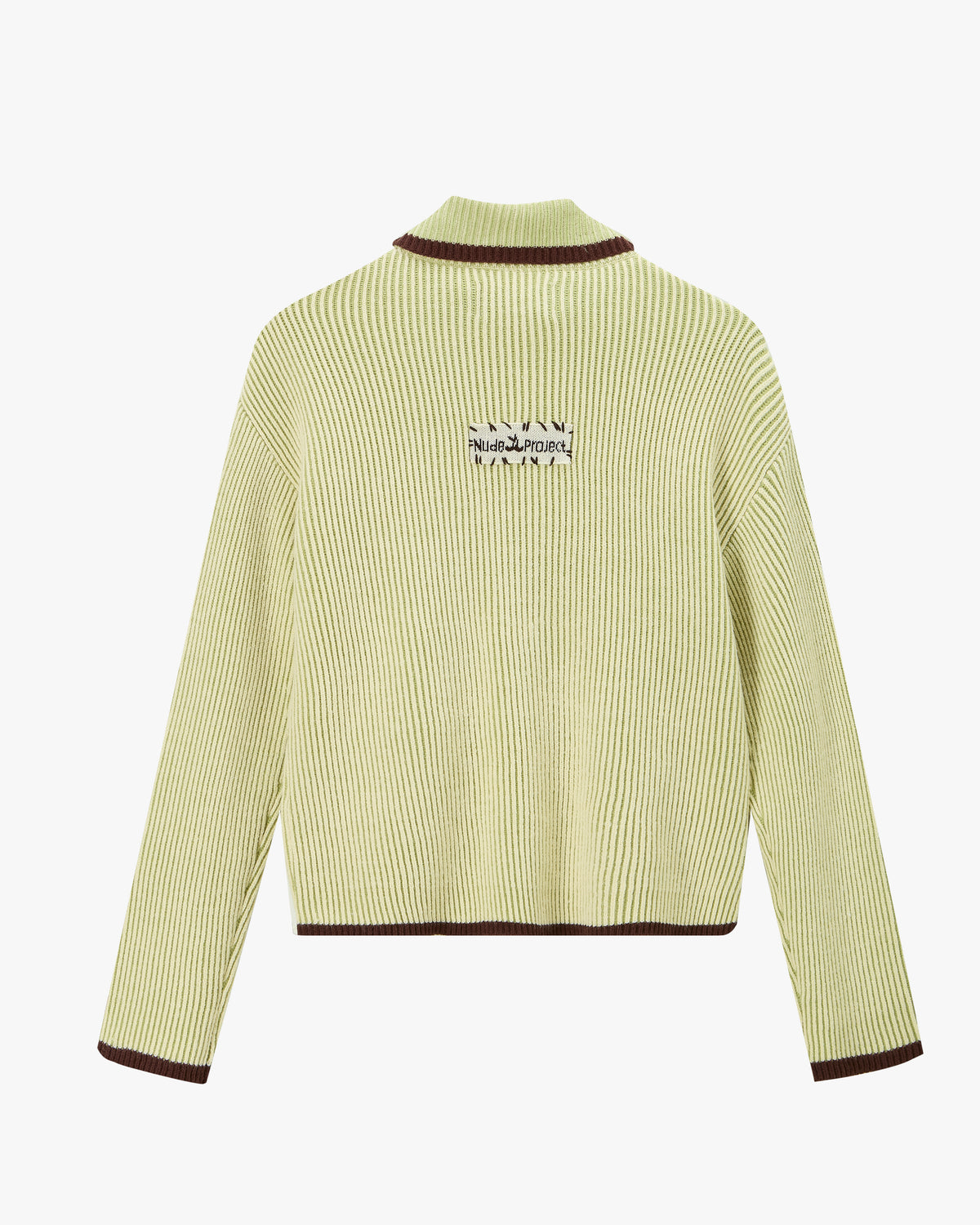 Classy Knit Zip-Up Cardigan Green