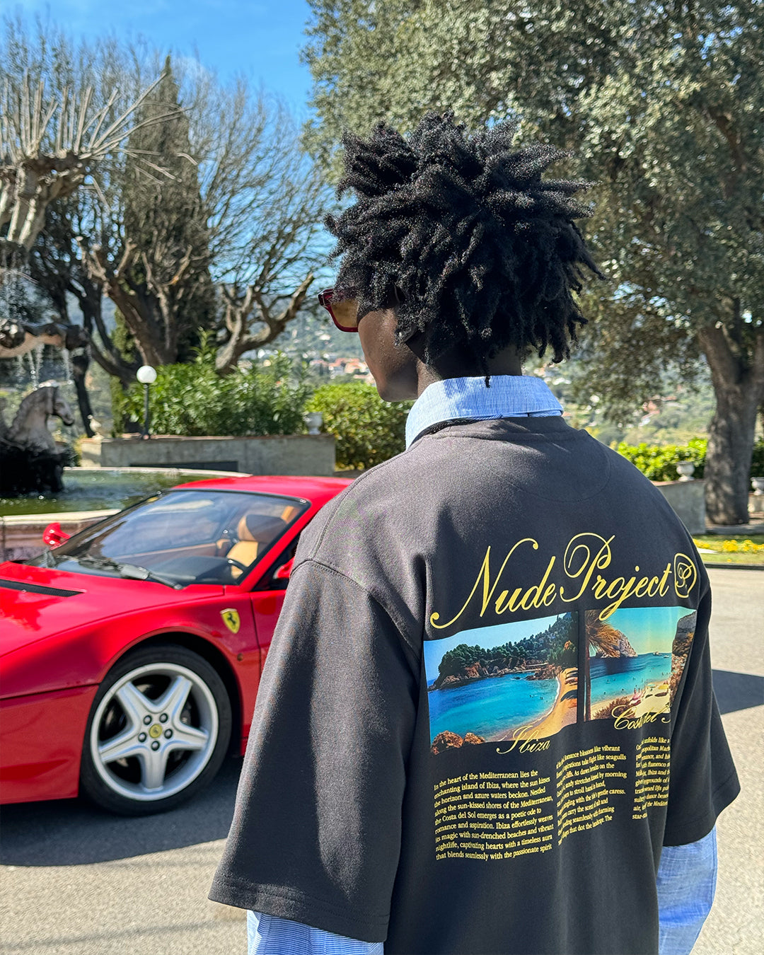 Costa Cropped Tee Ash