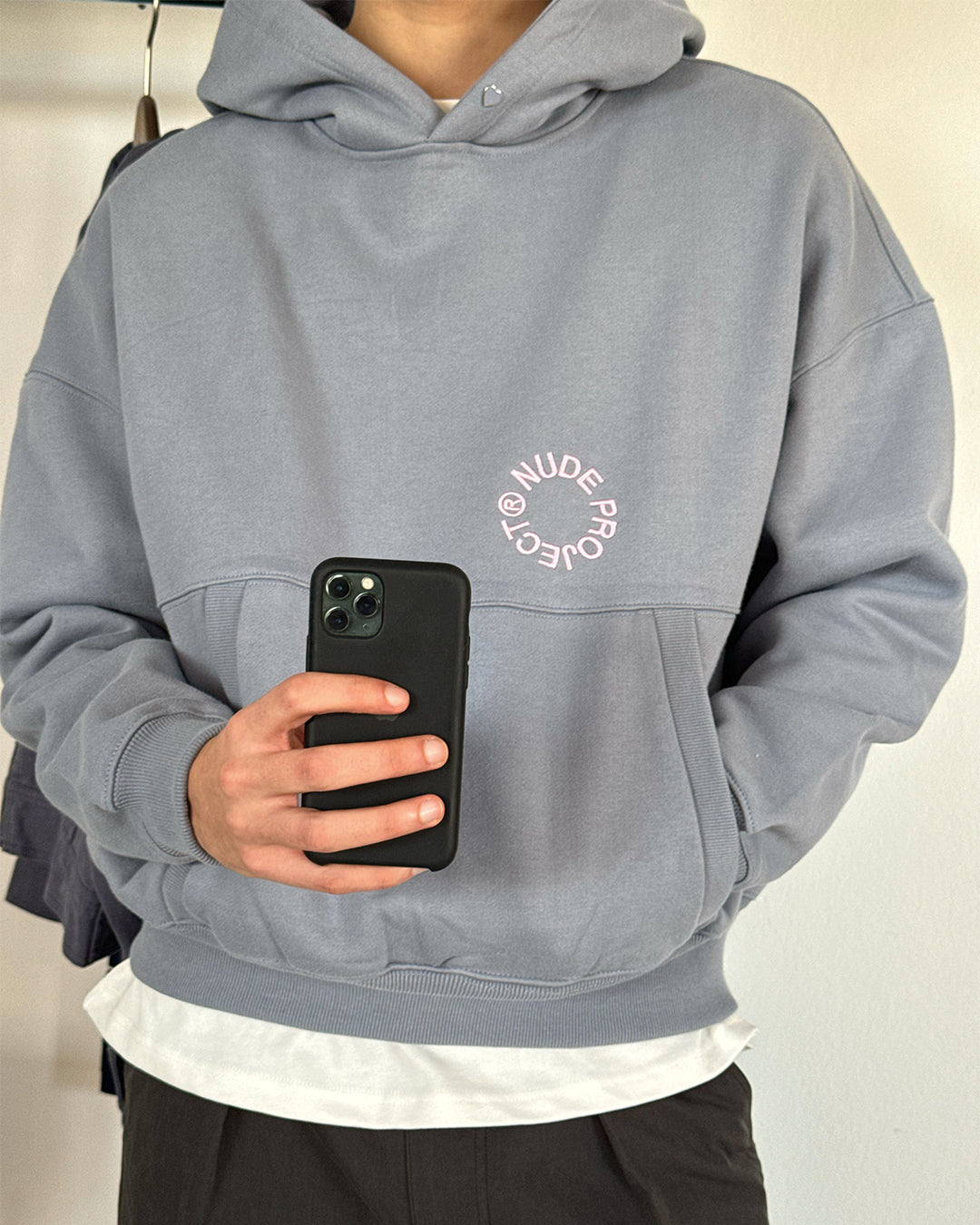 Kory Boxy Hoodie Baby Blue