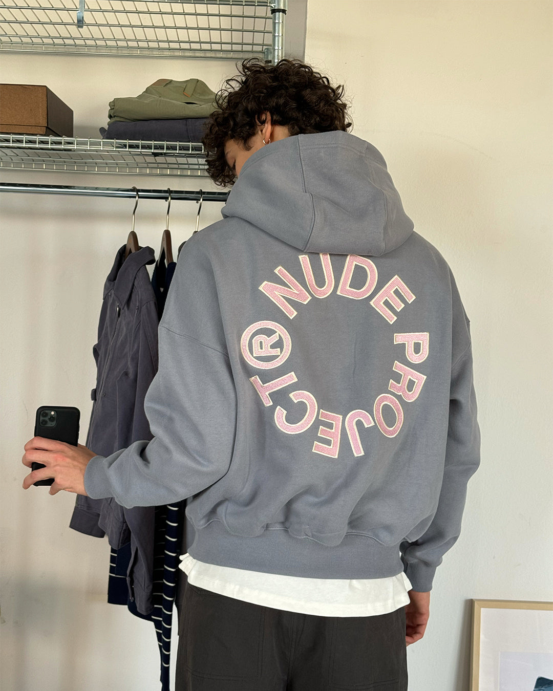 Kory Boxy Hoodie Baby Blue