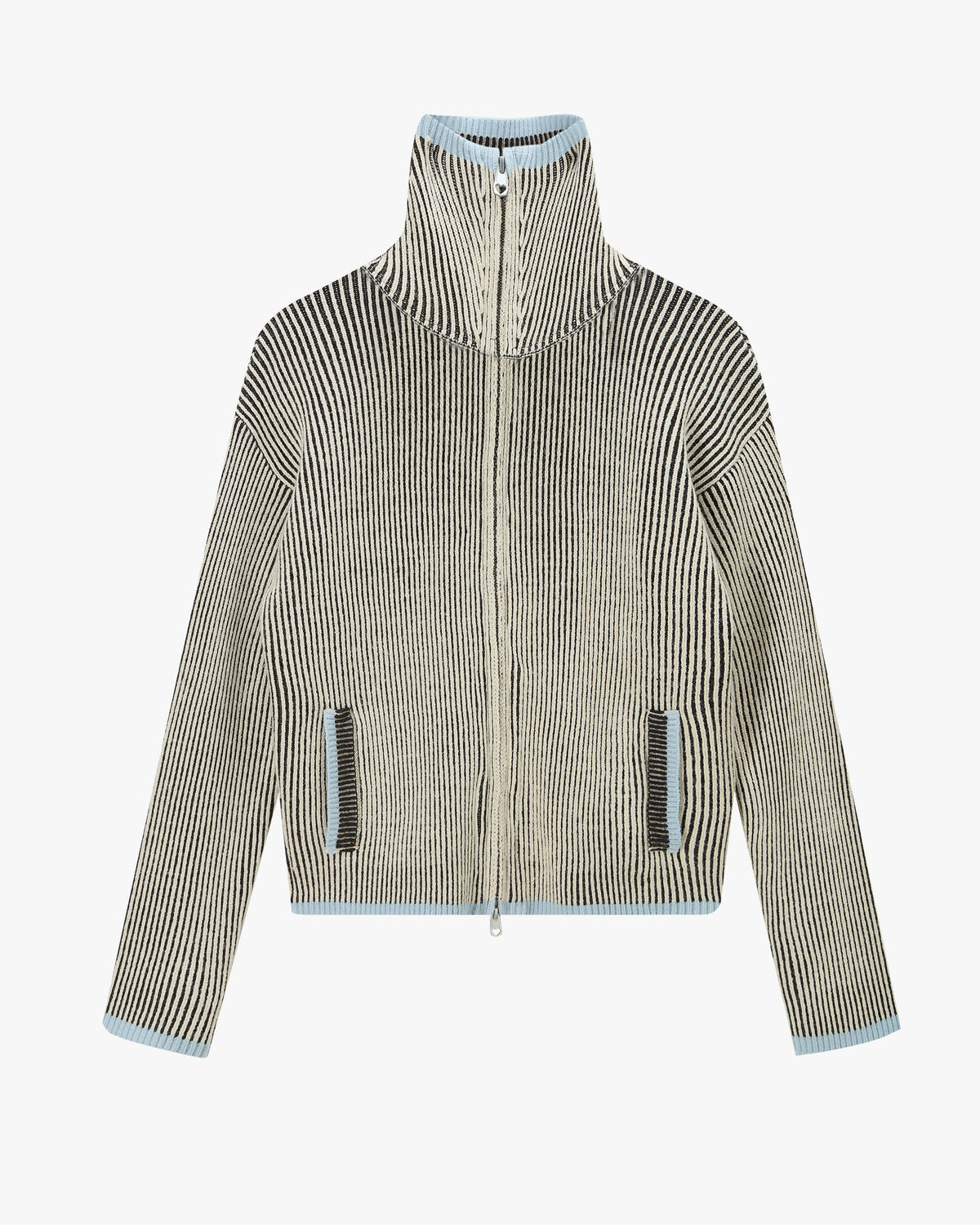 Cárdigan Con Cremallera Classy Azul