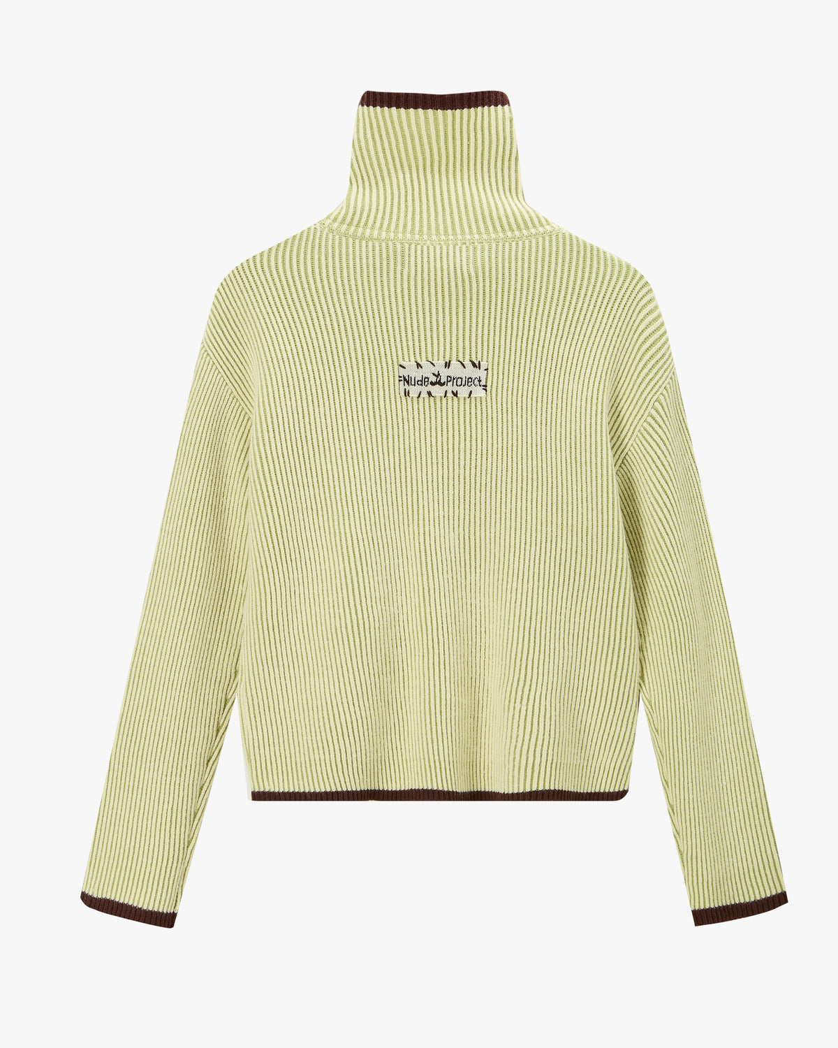 Classy Knit Zip-Up Cardigan Green