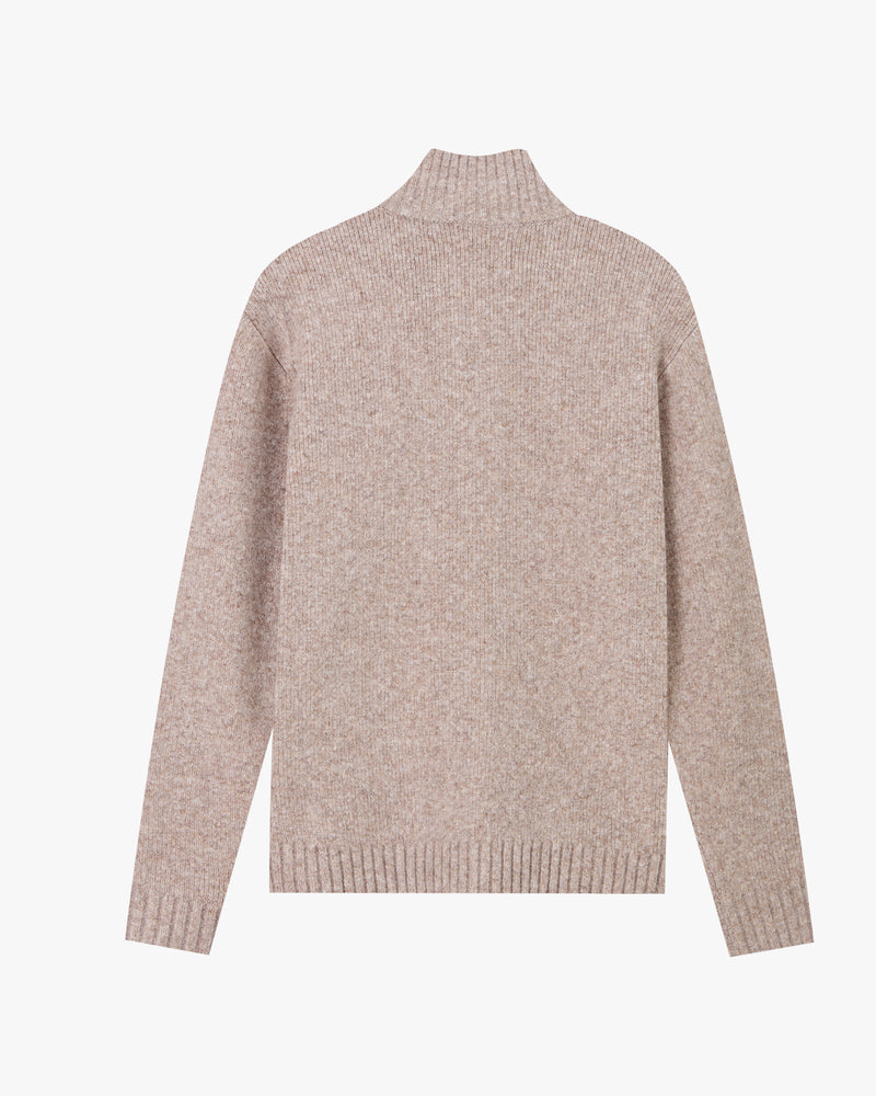 Jersey Con Cremallera Sweet Cardigan Beige