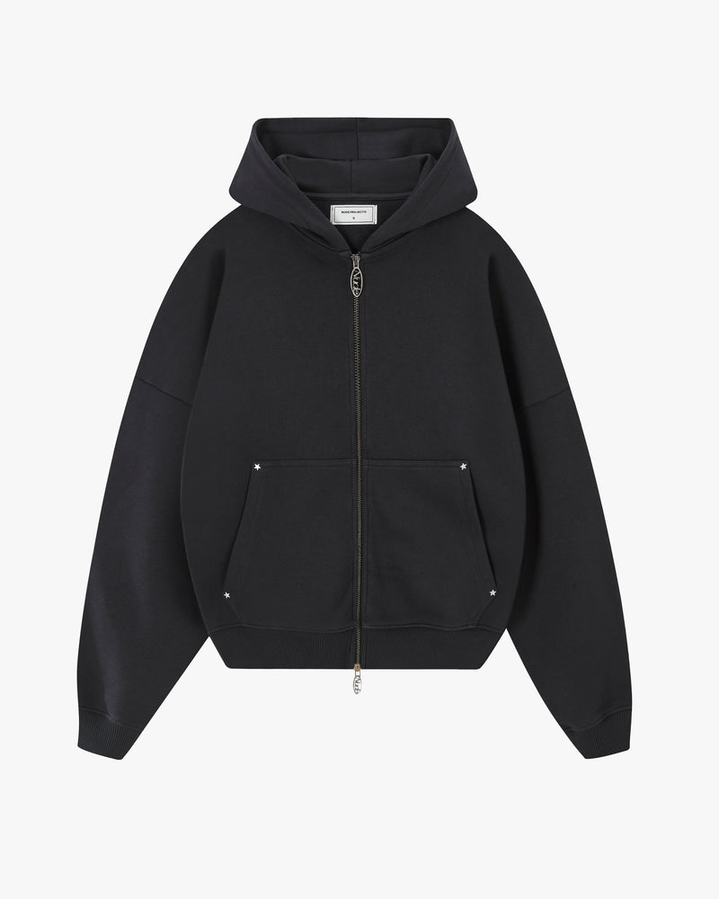 Lights Zip-Up Hoodie Black