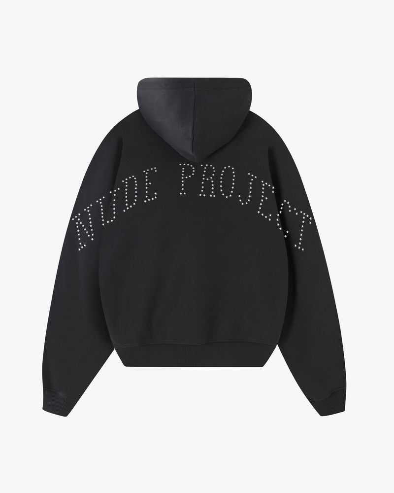 Lights Zip-Up Hoodie Black