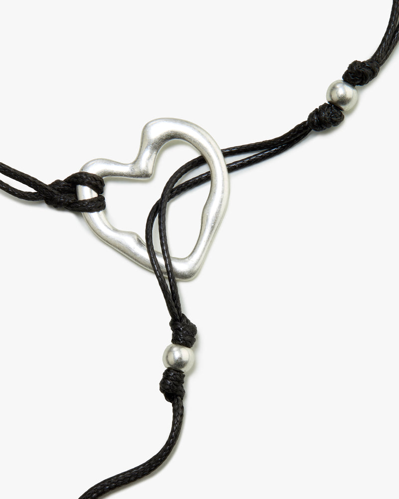 THE Y NECKLACE BLACK