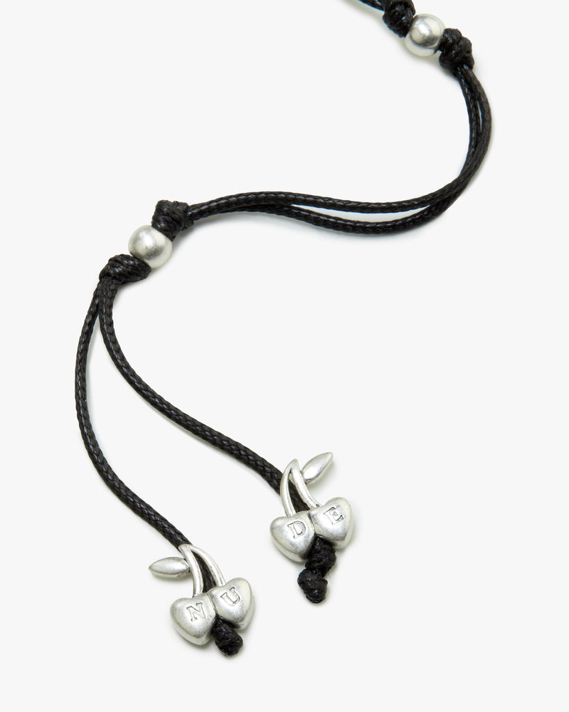 THE Y NECKLACE BLACK