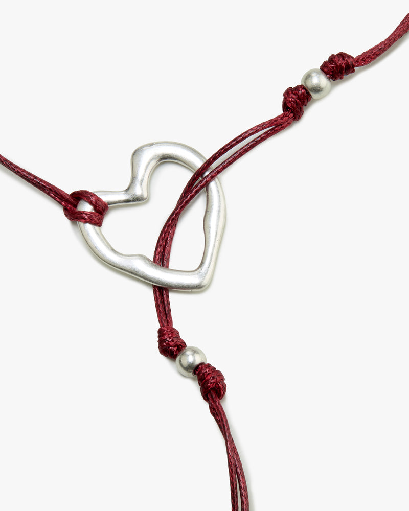 THE Y NECKLACE RED