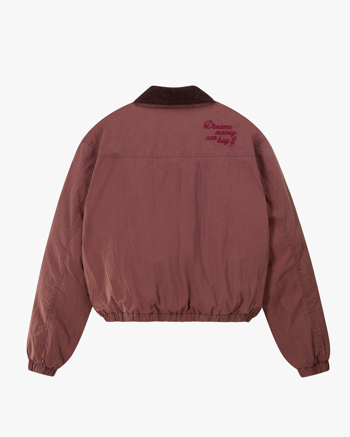 "Not Working" Jacket Burgundy