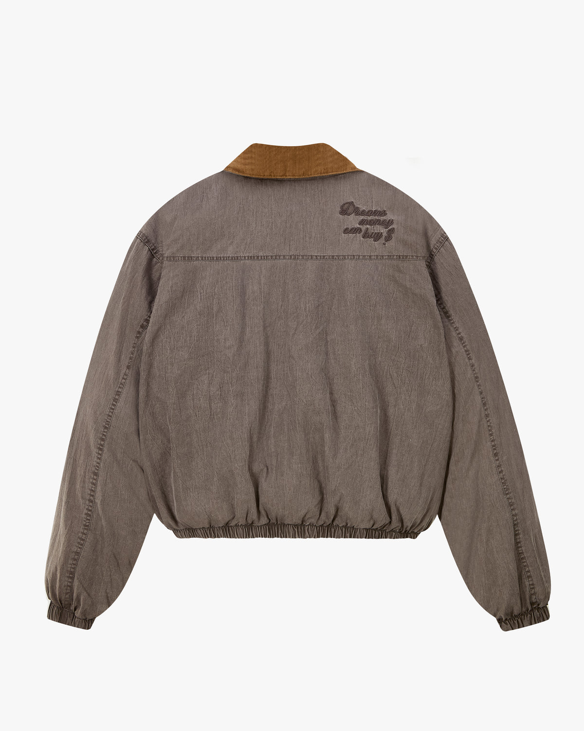 "Not Working" Bomber Jacket Dark Grey