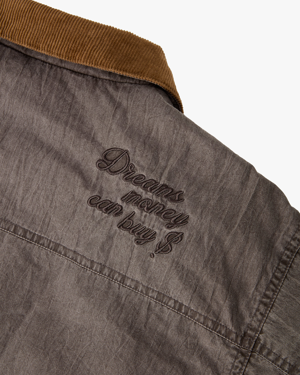 "Not Working" Bomber Jacket Dark Grey