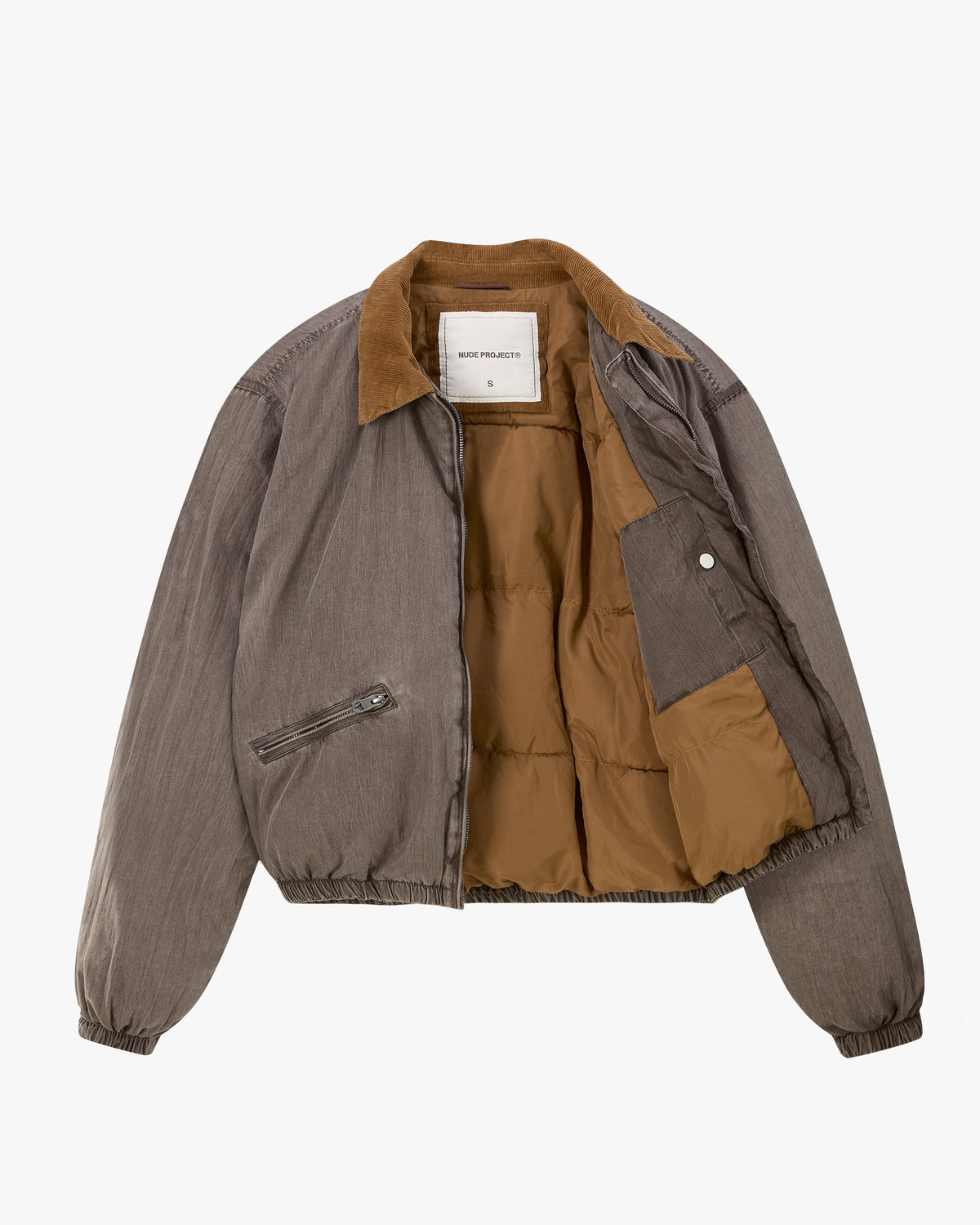 "Not Working" Bomber Jacket Dark Grey