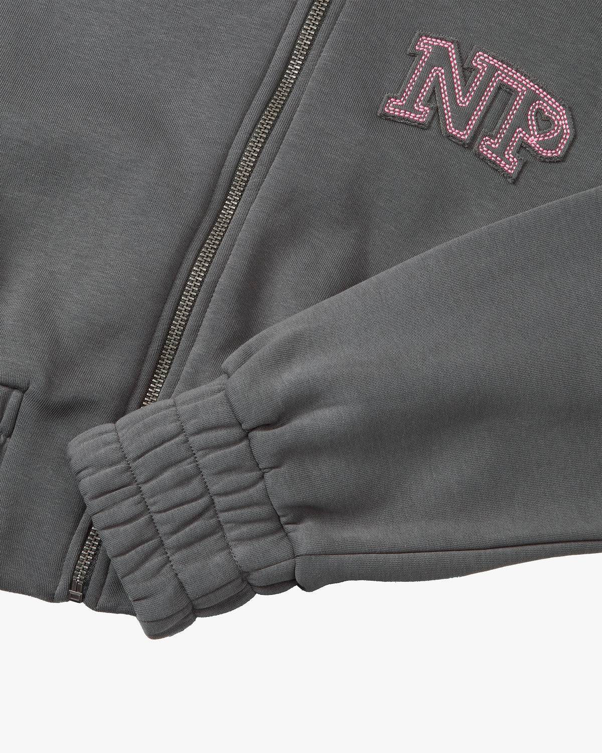 Typa Day Cropped Hoodie Ash