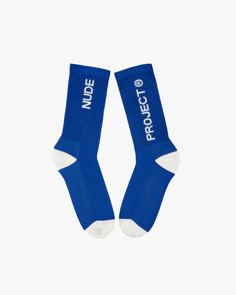 LOGO SOCKS BLUE/YELLOW 2XPACK