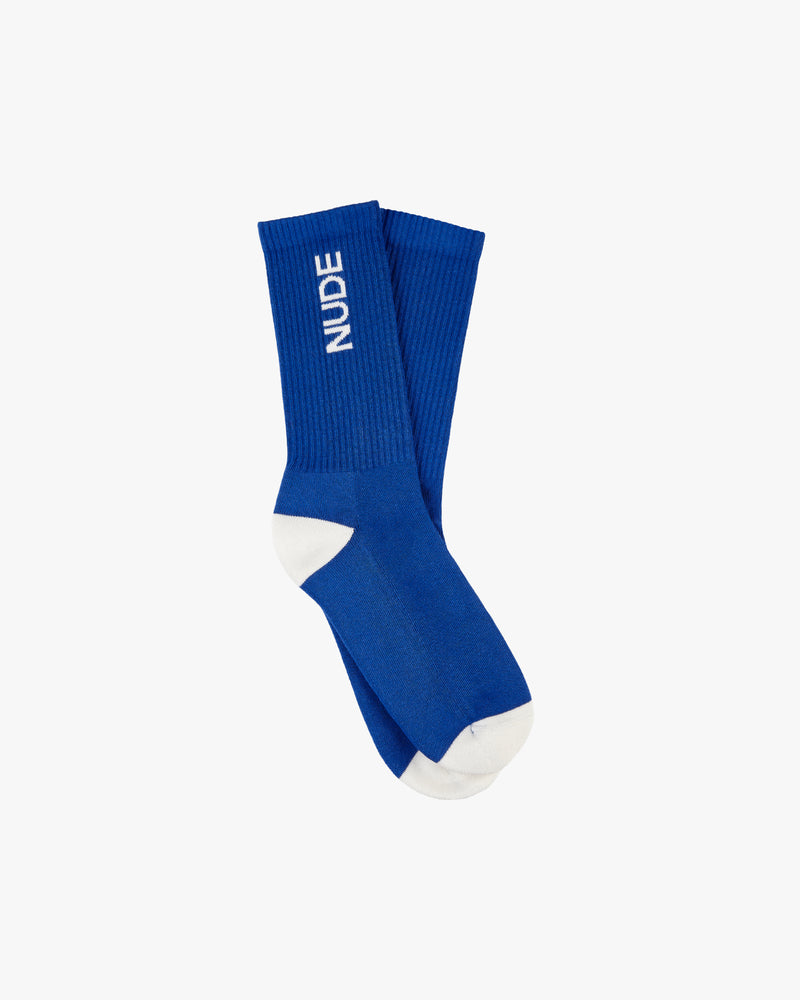 PACK LOGO SOCKS BLUE/YELLOW 2XPACK