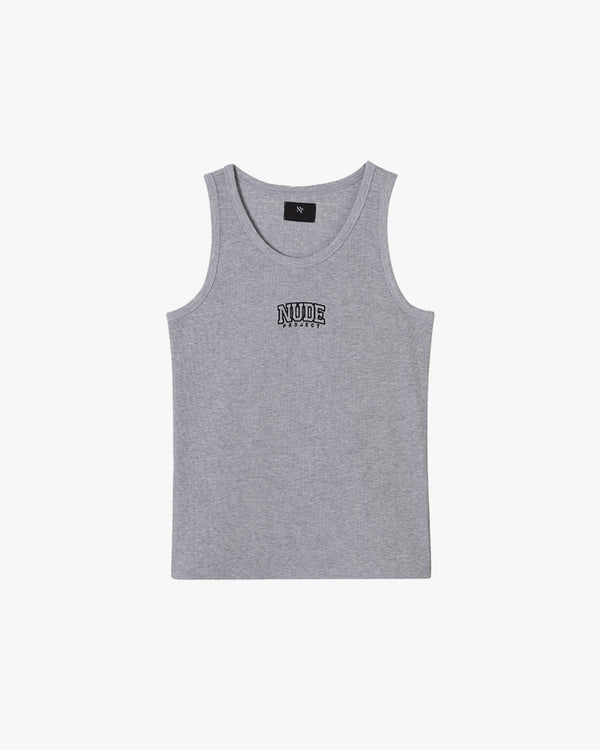 VARSITY TANK TOP GREY MELANGE