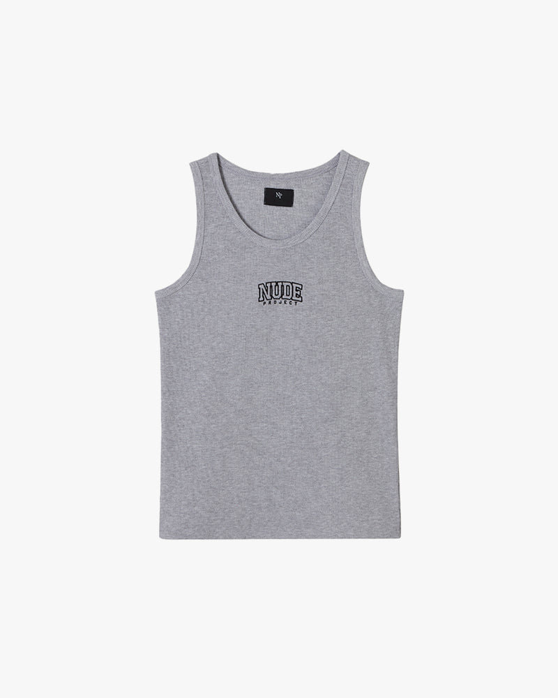 VARSITY TANK TOP GREY MELANGE