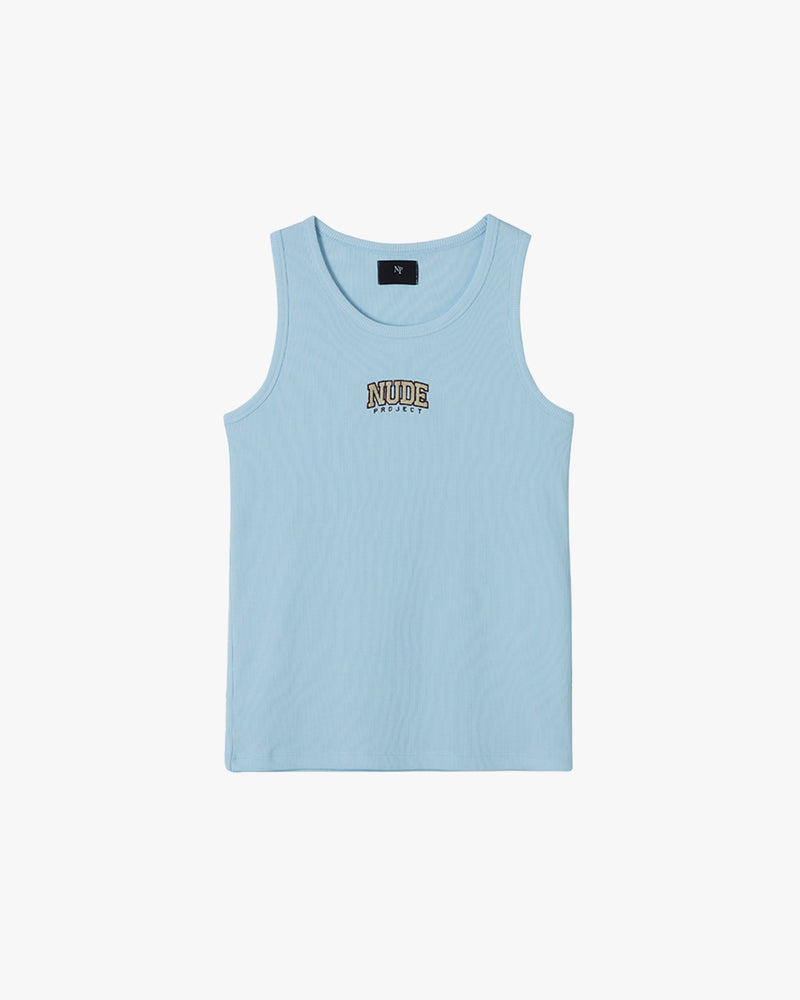 VARSITY TANK TOP BABY BLUE