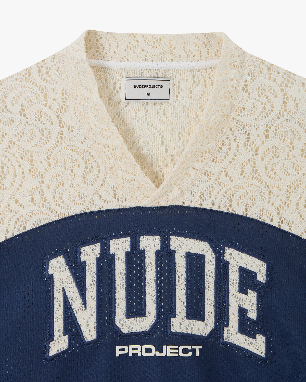 Baller Neck Long-Sleeve Tee Navy