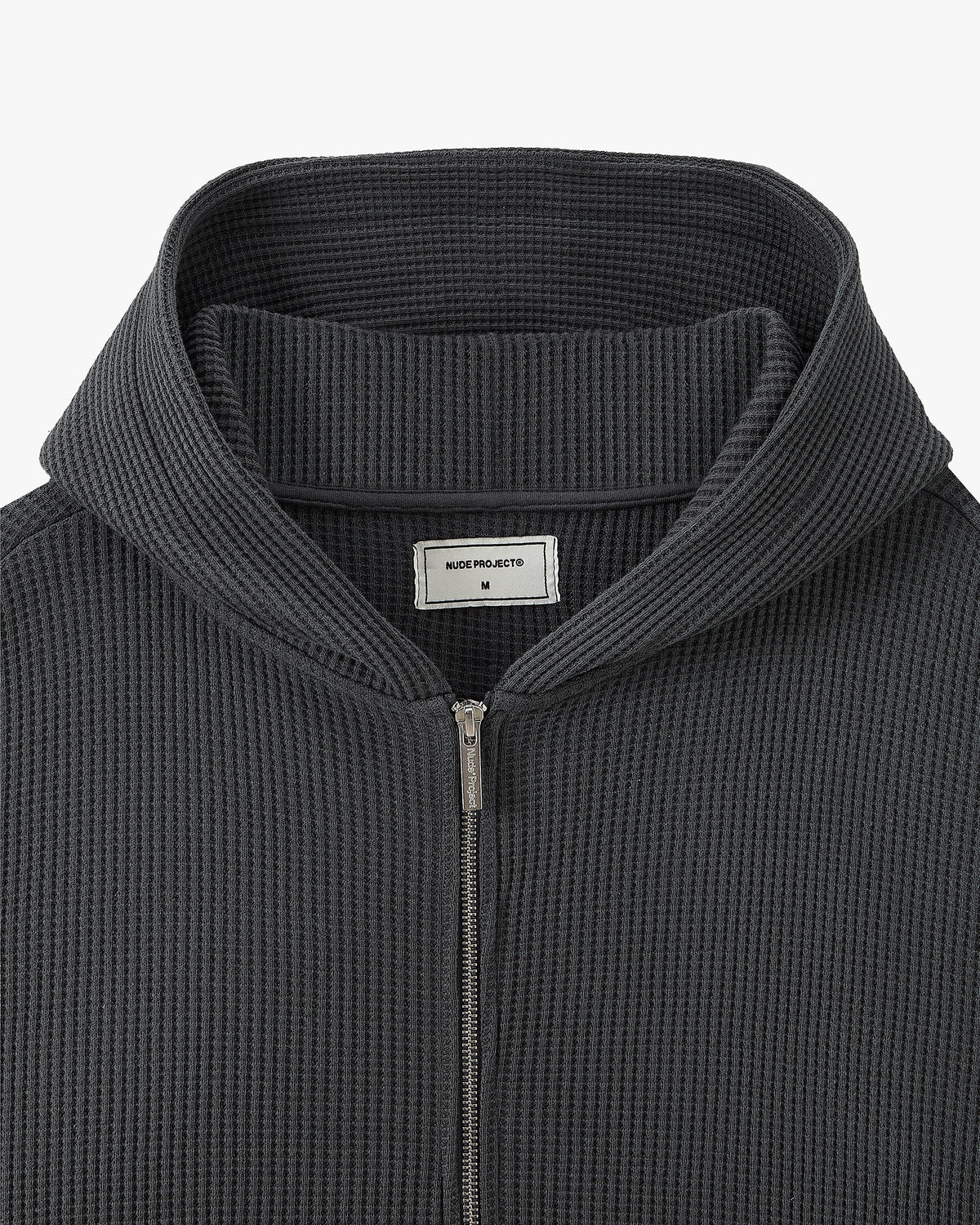 Sudadera con Cremallera Global Soon Waffle Gris Oscuro