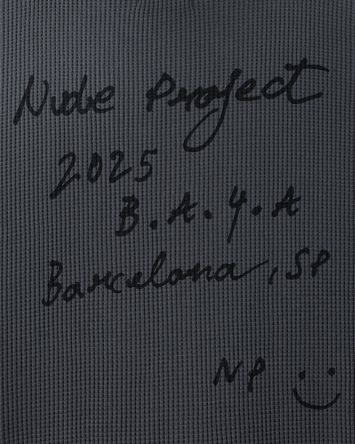 Sudadera con Cremallera Global Soon Waffle Gris Oscuro