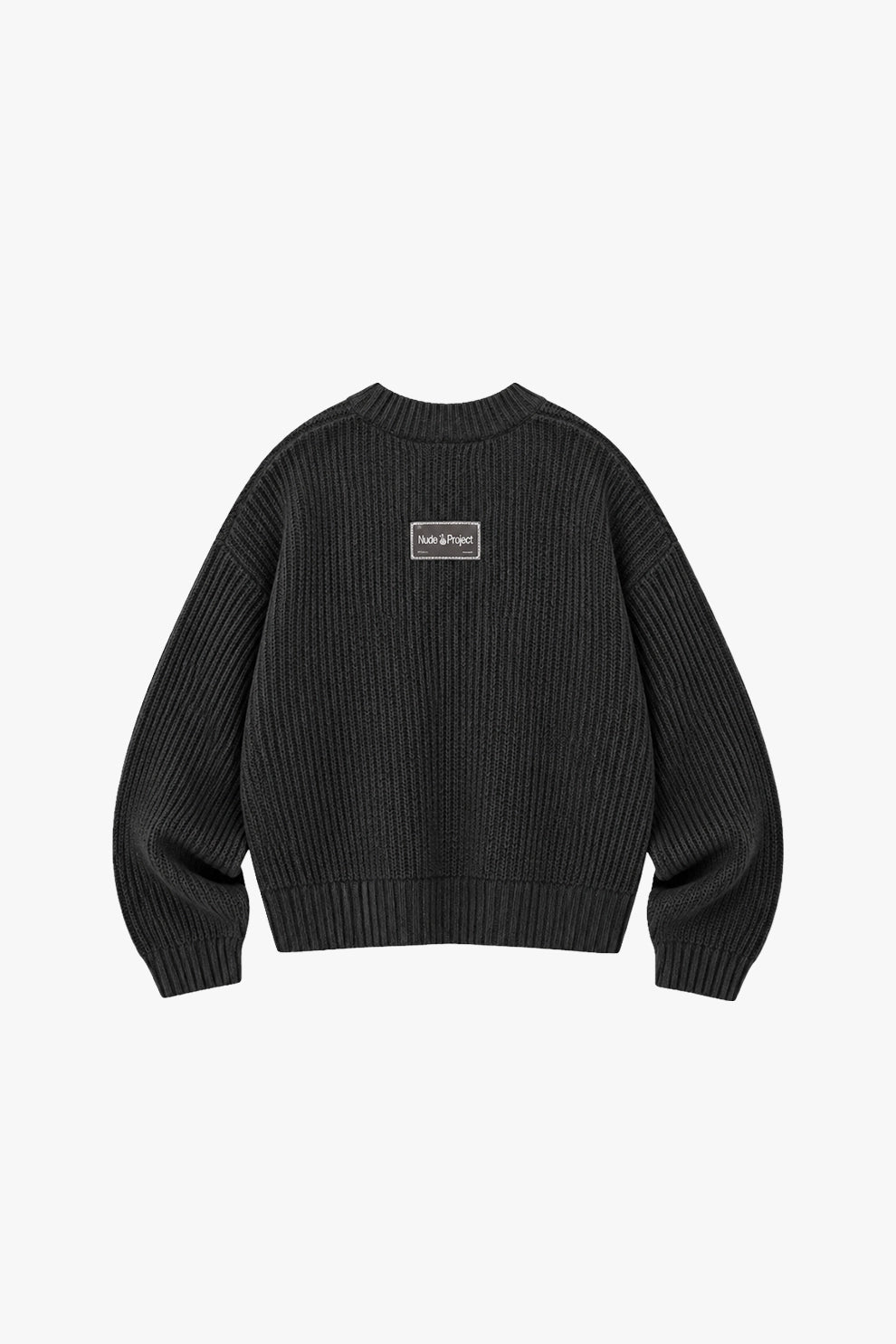 Wavy Knit Sweater Ash