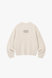 Wavy Knit Sweater Ivory