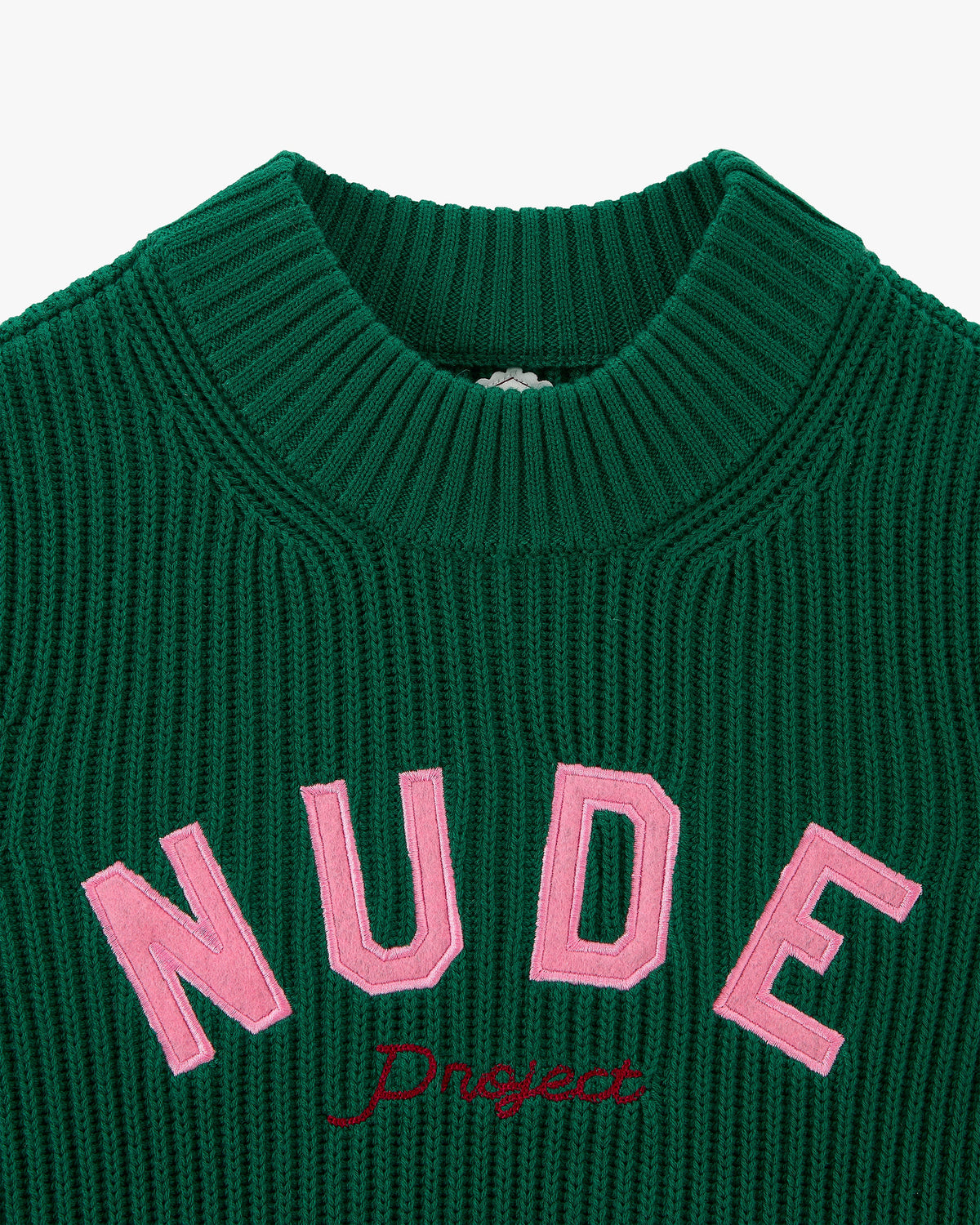 Wifey Knit Cropped Sweater Green