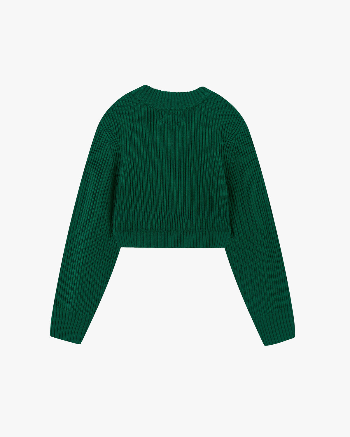 Wifey Knit Cropped Sweater Green
