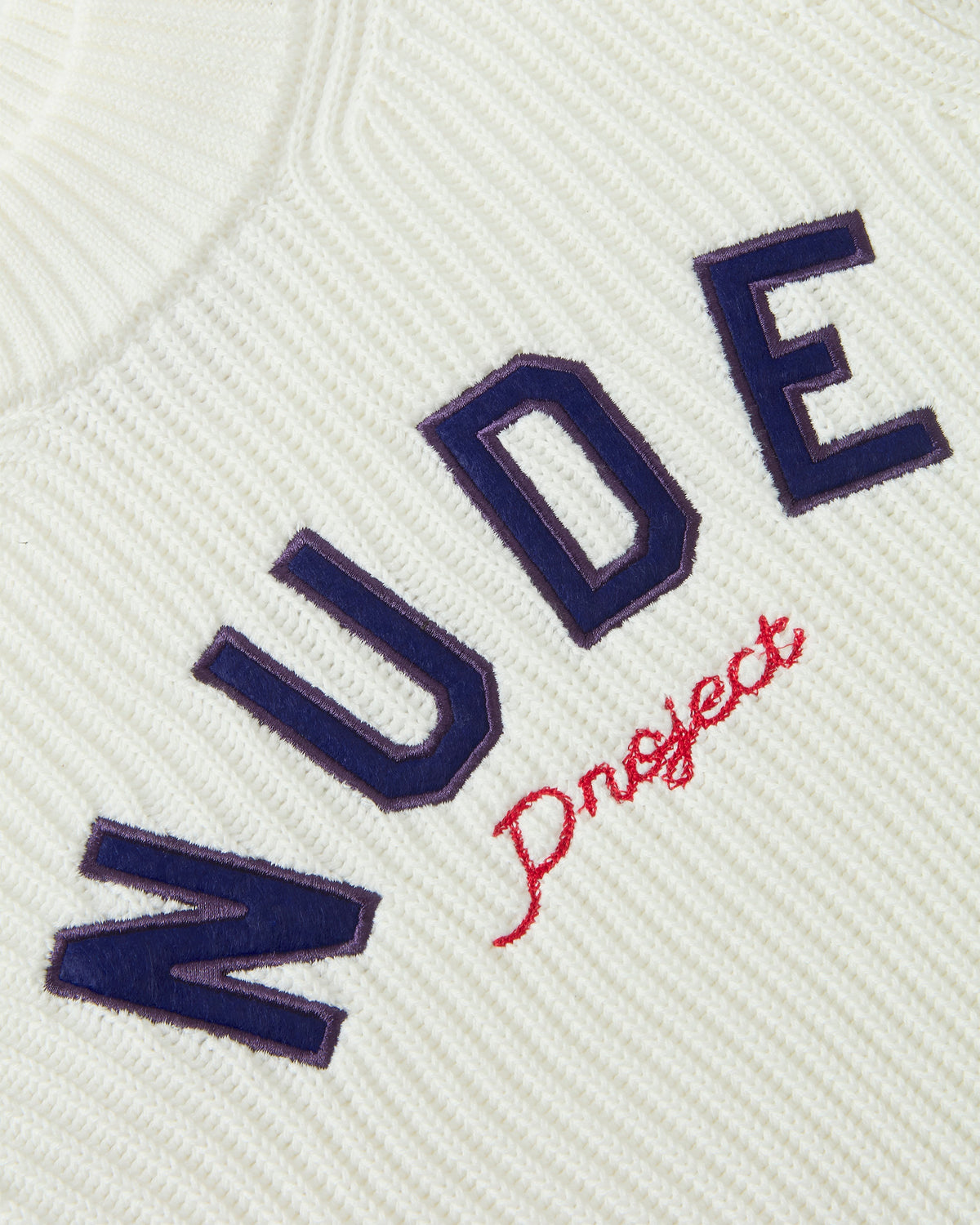 Wifey Knit Cropped Sweater White