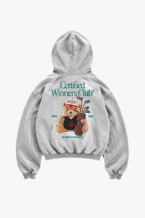 Winner Hoodie Grey Melange