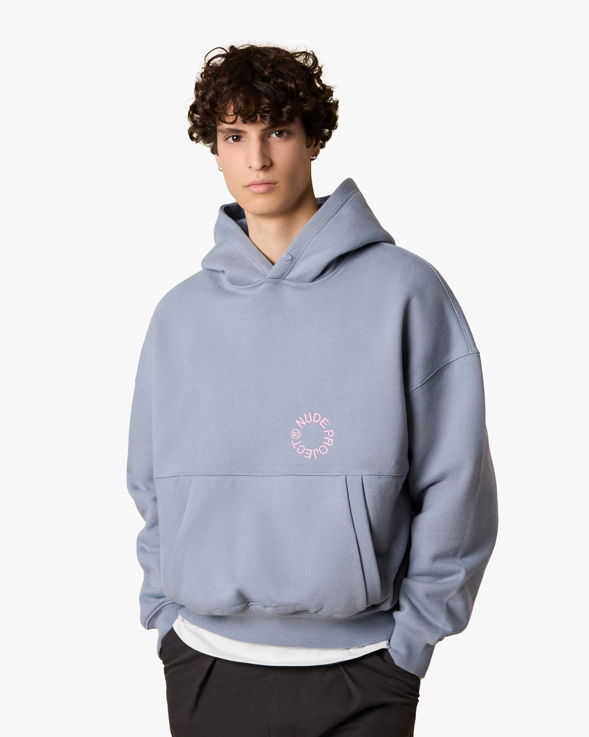 Kory Boxy Hoodie Baby Blue