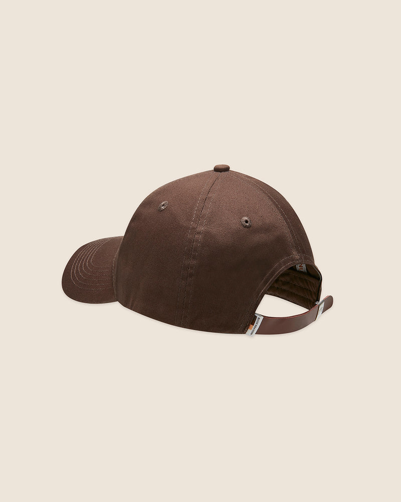 WOVEN PATCH HAT BROWN