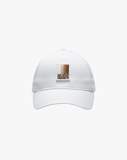 WOVEN PATCH HAT WHITE
