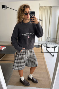 Wavy Knit Sweater Ash