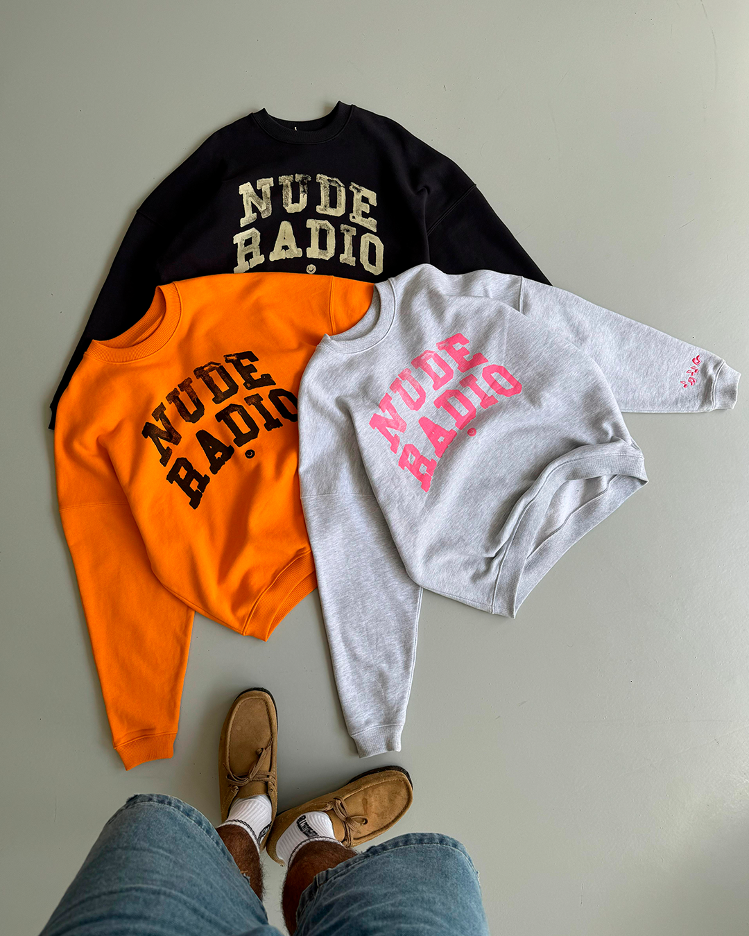RADIO BOXY SWEATSHIRT ASH