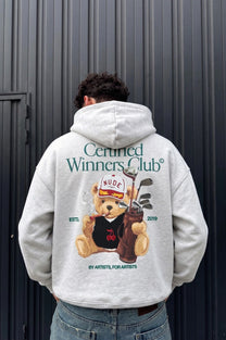 Winner Hoodie Grey Melange