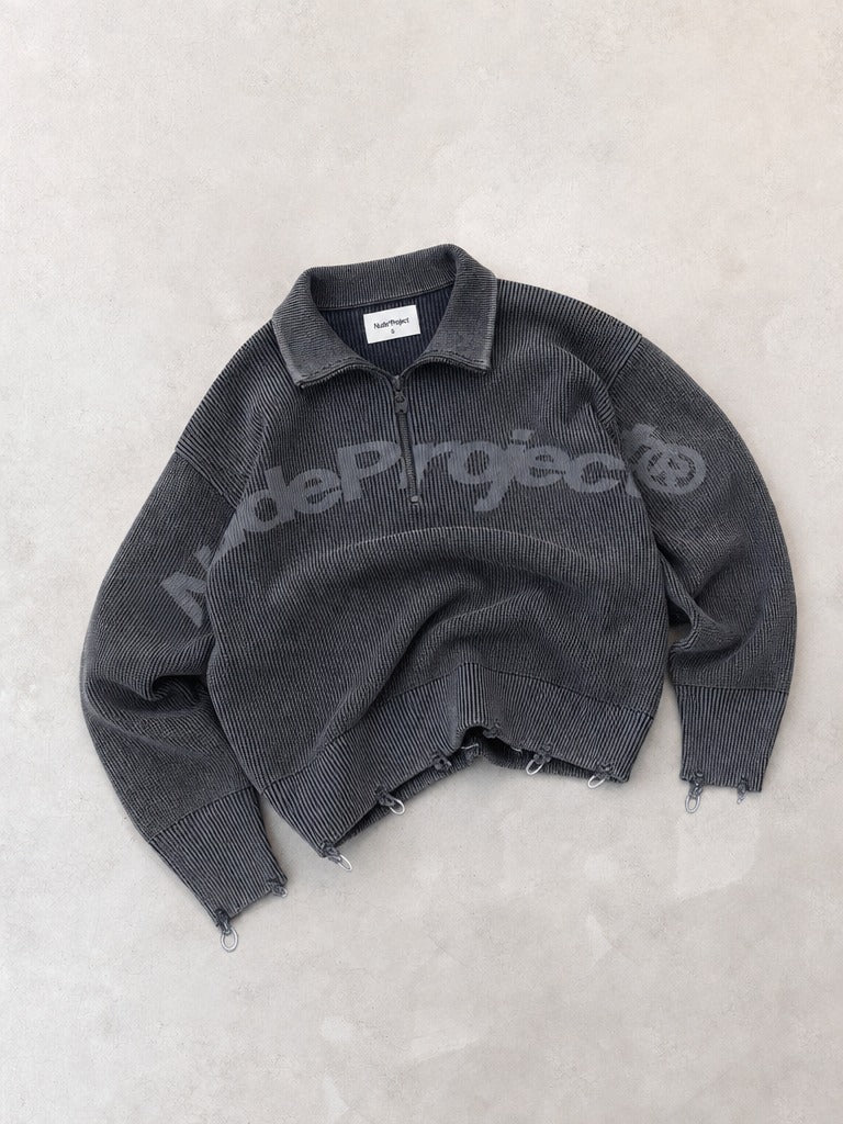 Beast Quarter-Zip Knit Ash