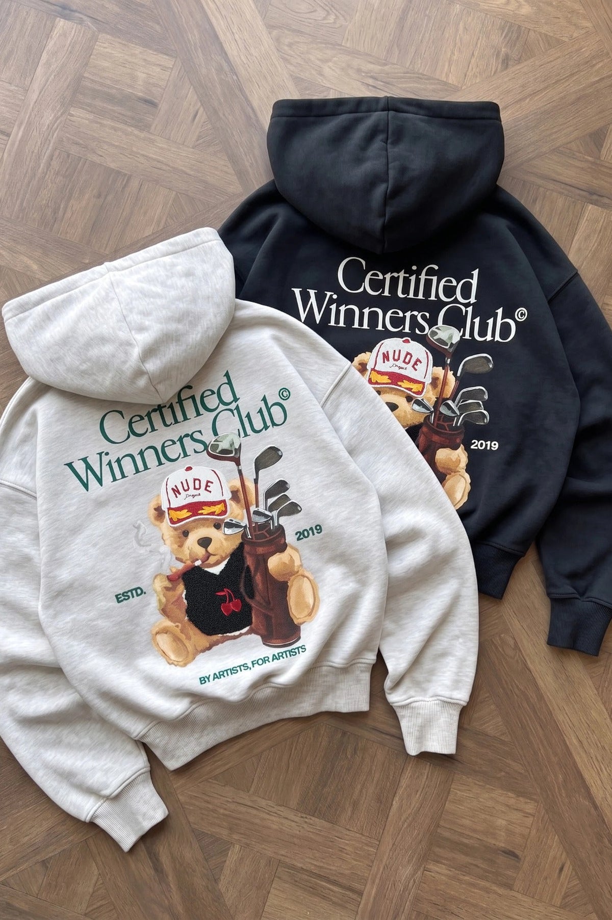 Winner Hoodie Grey Melange