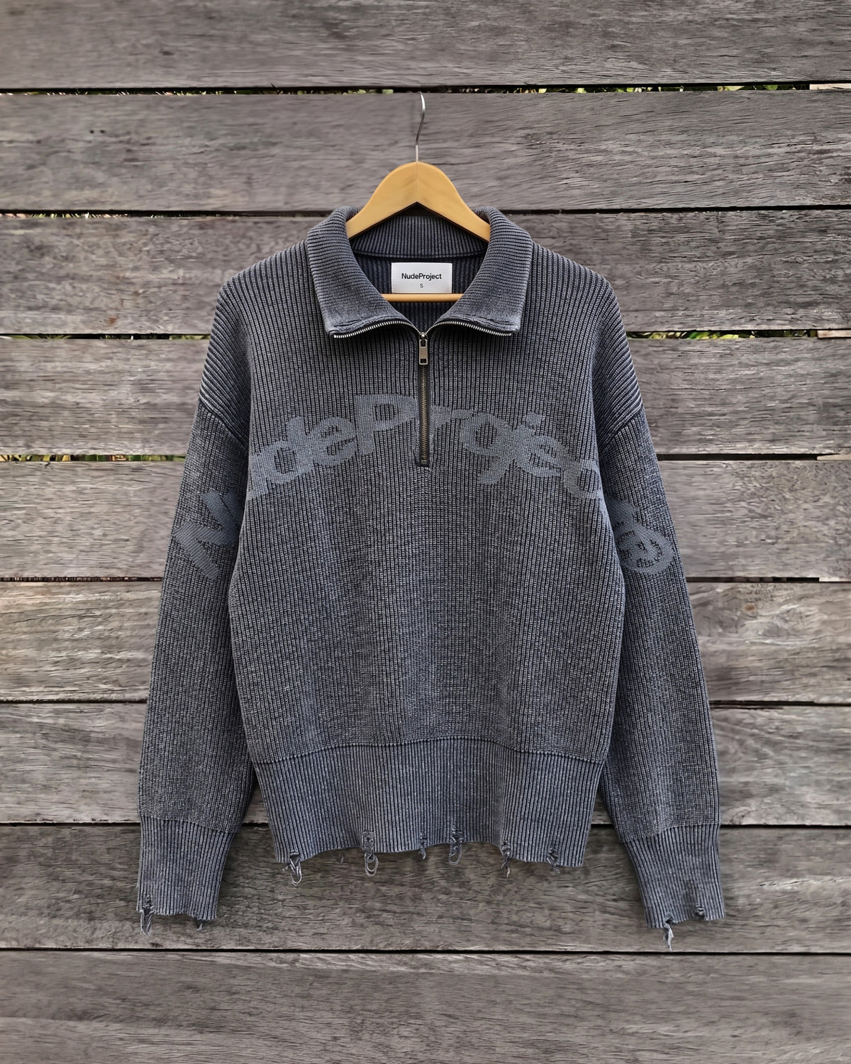 Beast Quarter-Zip Knit Ash