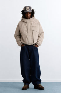 Checked Windbreaker Jacket